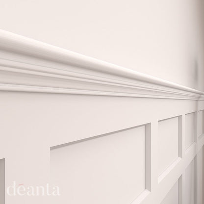 White Primed Hampton Wall Panelling