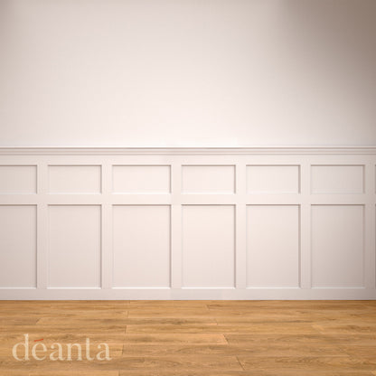 Hampton White Primed Wall Panelling