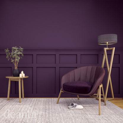 Hampton White Primed Wall Panelling purple