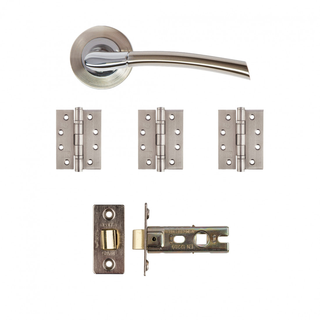 Hera Latch Kit Satin Nickel Chrome Finish