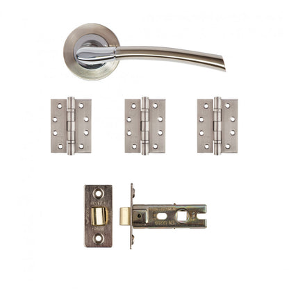Hera Latch Kit Satin Nickel Chrome Finish