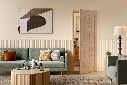 Girona unfinished Oak internal door LPD Doors