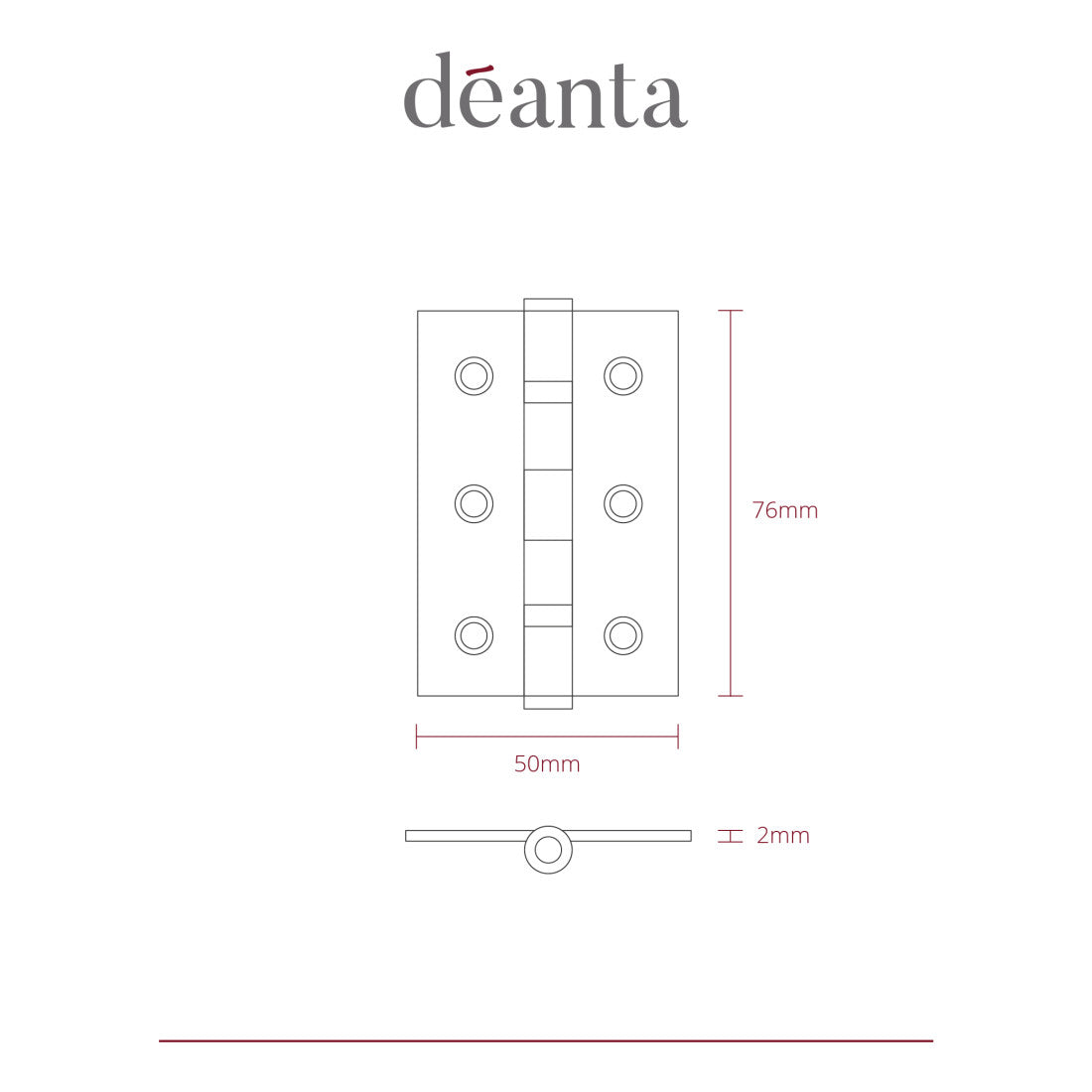 Steel BSEN 1935 Rated Hinges Deanta