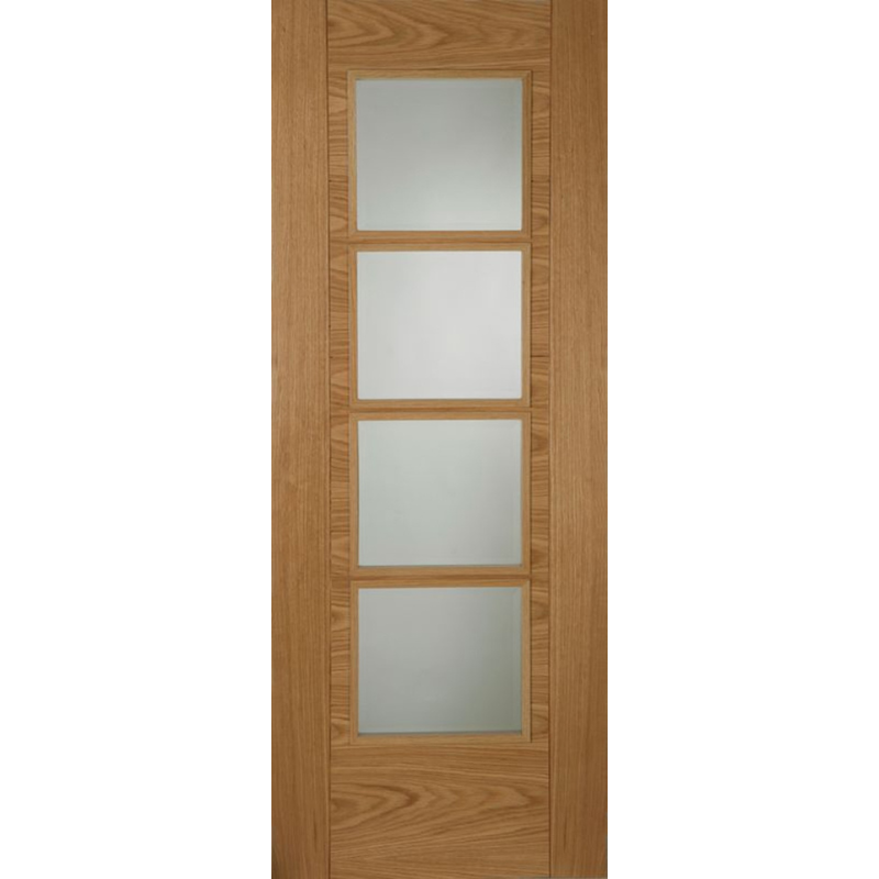 ISEO Crown Cut Veneer Central 4 Light Glazed