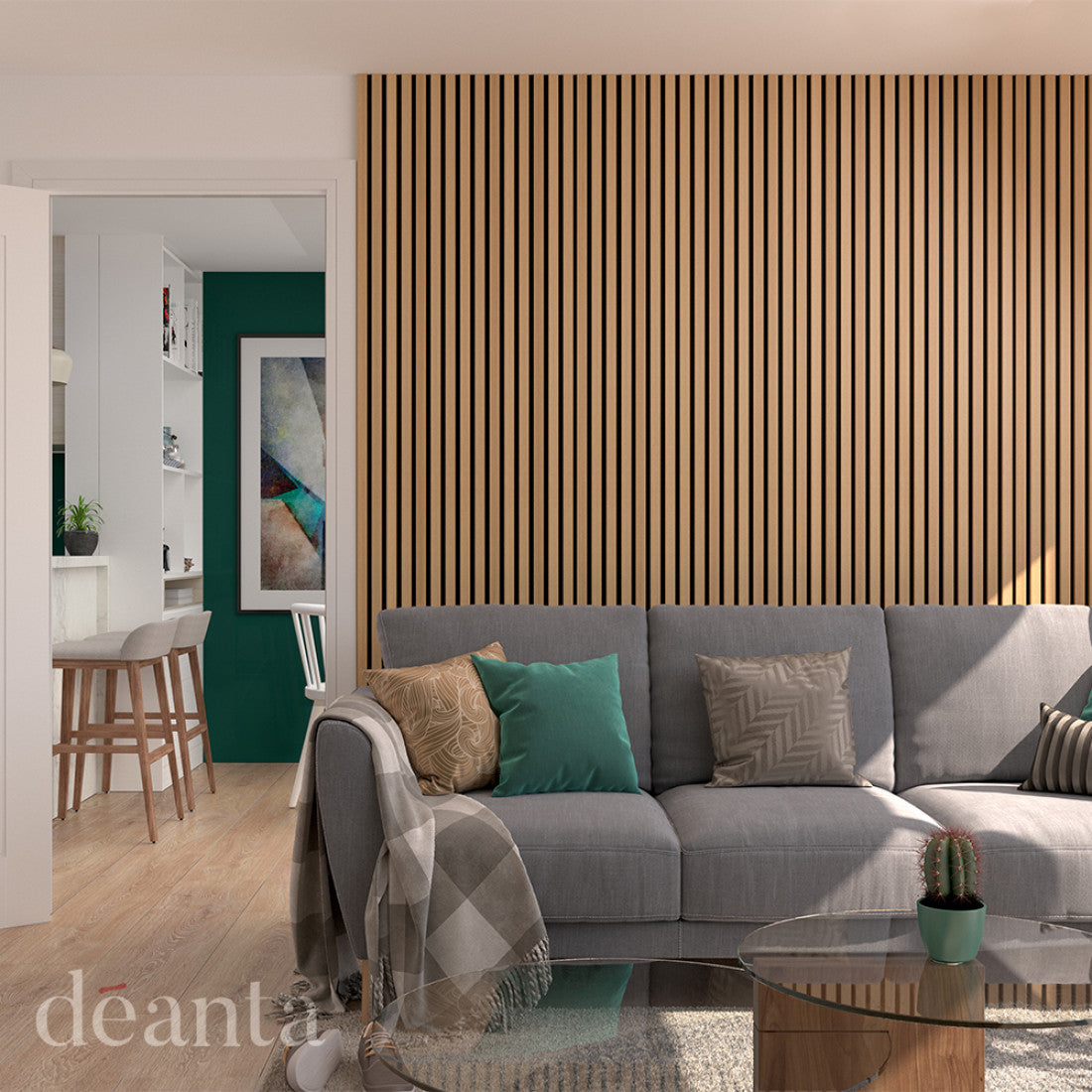 Immerse Acoustic Panelling Oak lifestyle
