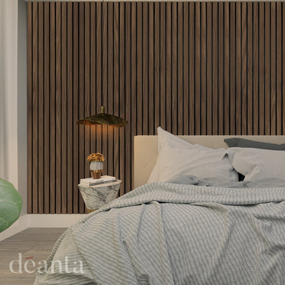 Immerse Acoustic Panelling Walnut PLUS lifestyle