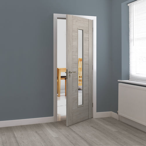 Alabama Light Grey Glazed Internal Door