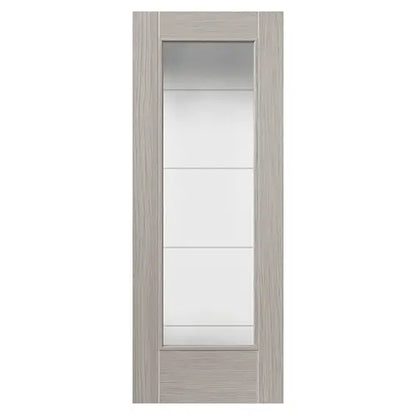 Tigris Light Grey Full Glazed Internal Door