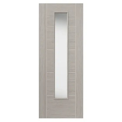 Tigris Light Grey Slim Glazed Internal Door