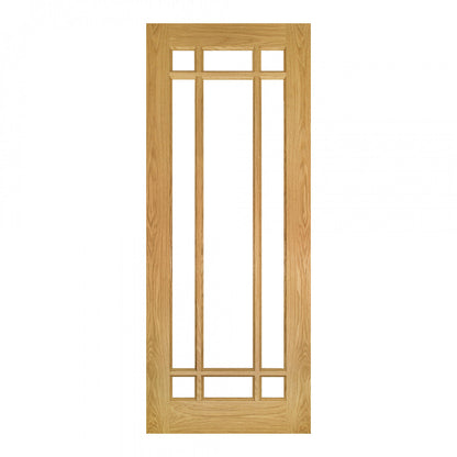 Kerry Unfinished Oak Bevelled Glaze Internal Door