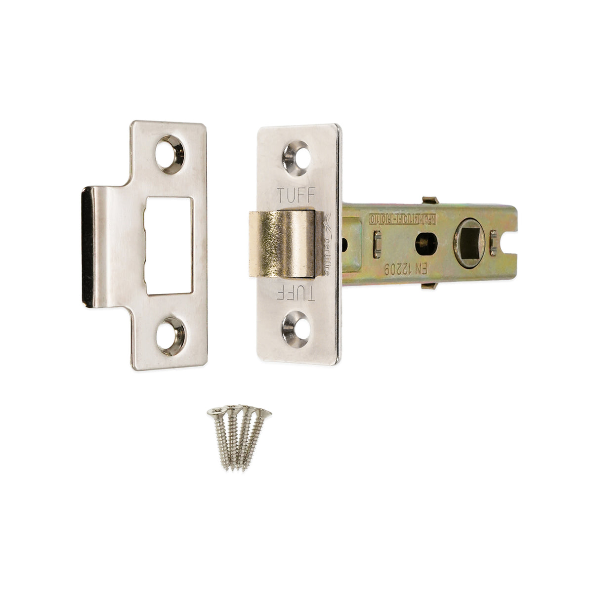 3" CE Bolt Through Tubular latch Nickel Plated