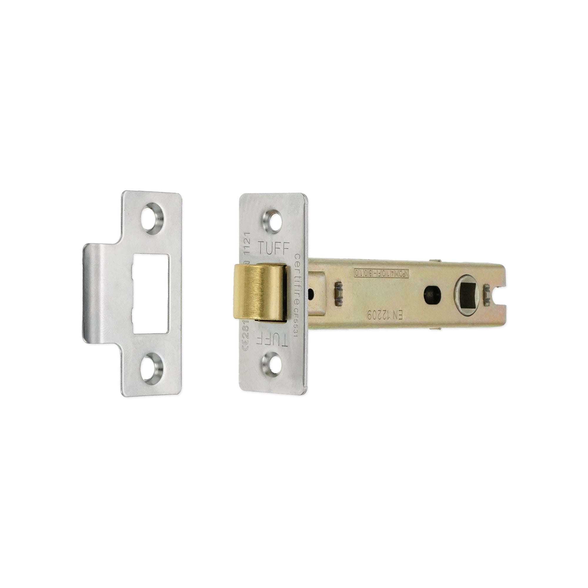4" CE Bolt Through Tubular latch Nickel Plated