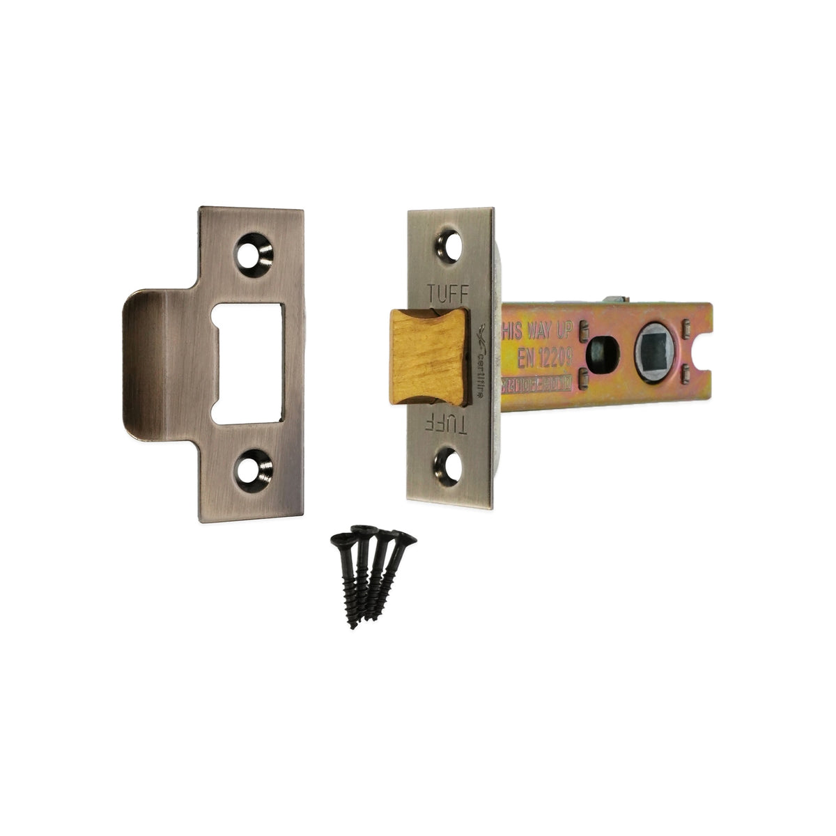 3" H/D Tubular Latch CE - Antique Brass