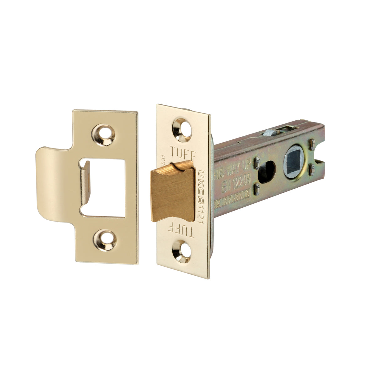 3" H/D Tubular Latch CE - Electro Brass