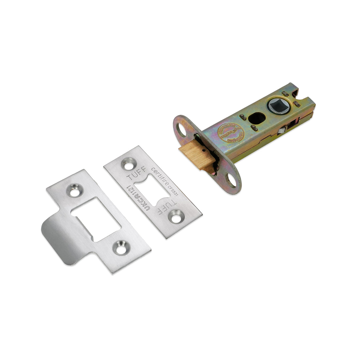 3" H/D Tubular Latch CE - Satin Chrome