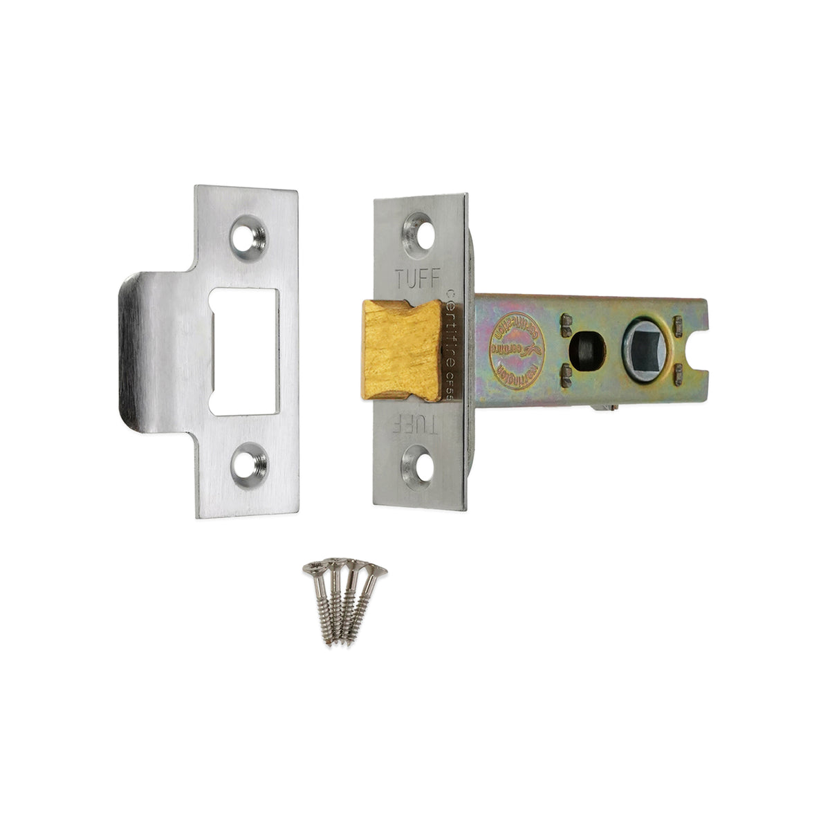 3" H/D Tubular Latch CE - Satin Chrome
