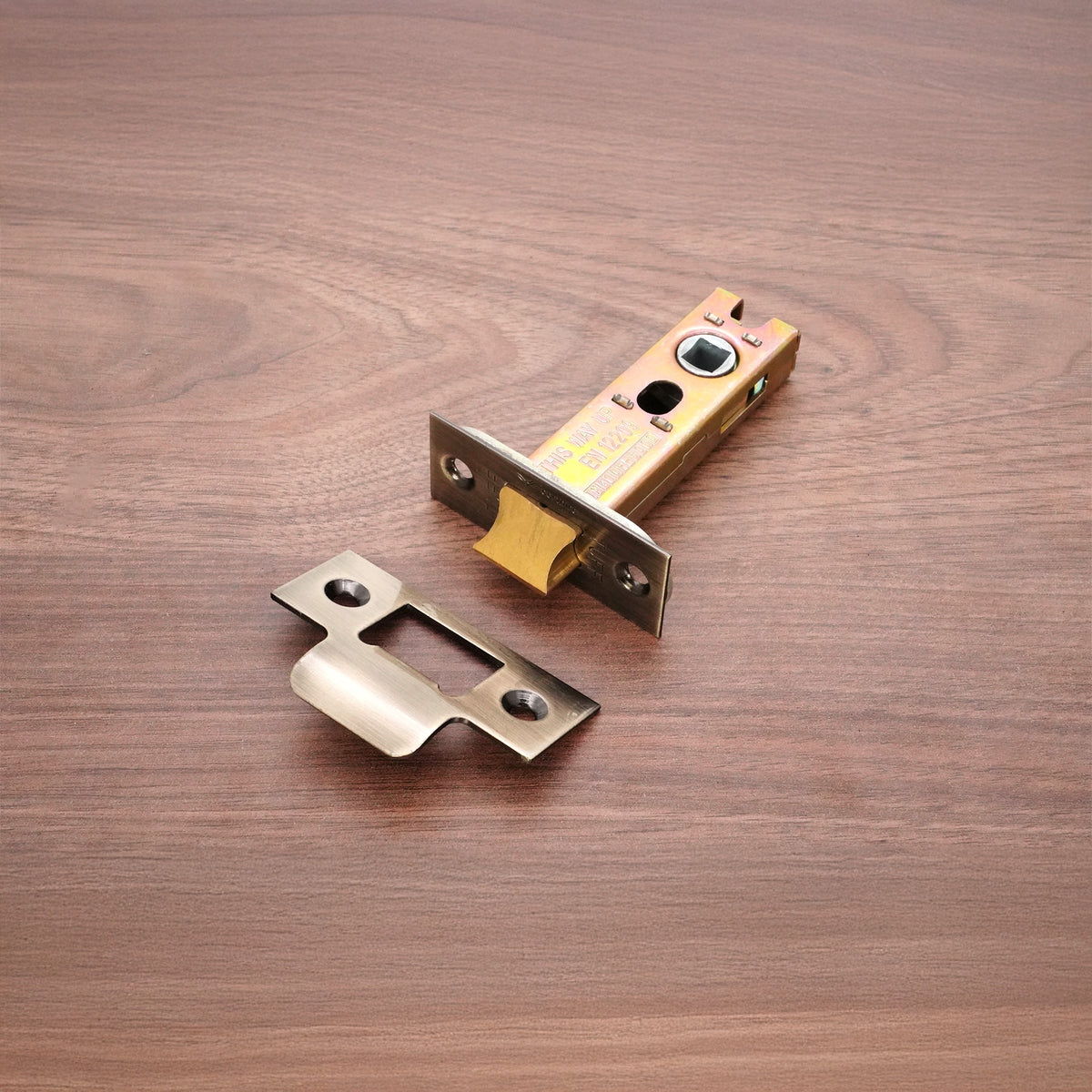 4" H/D Tubular Latch CE - Antique Brass