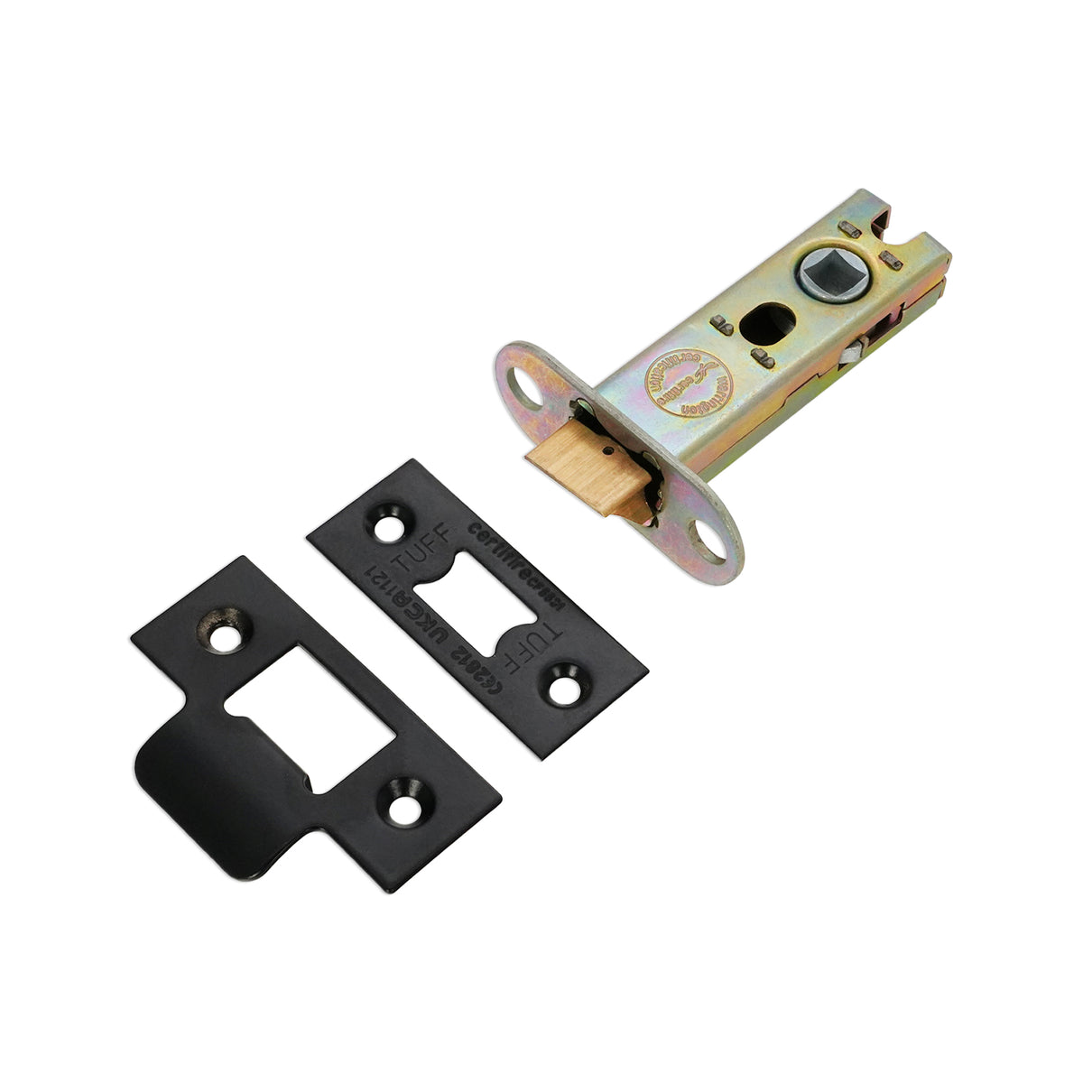 4" H/D Tubular Latch CE - Matt Black