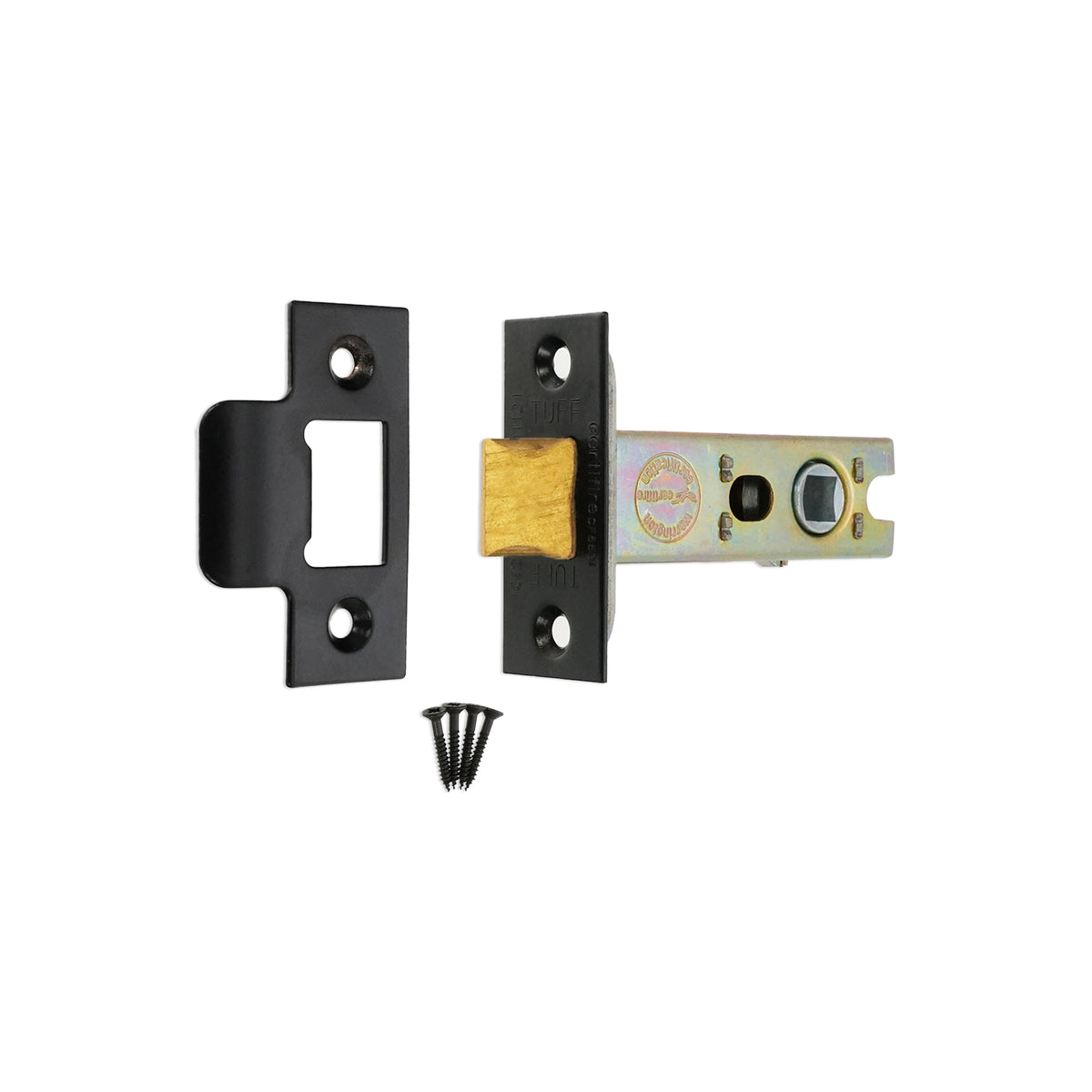 4" H/D Tubular Latch CE - Matt Black