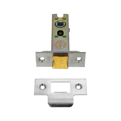 4" H/D Tubular Latch CE - Satin Chrome