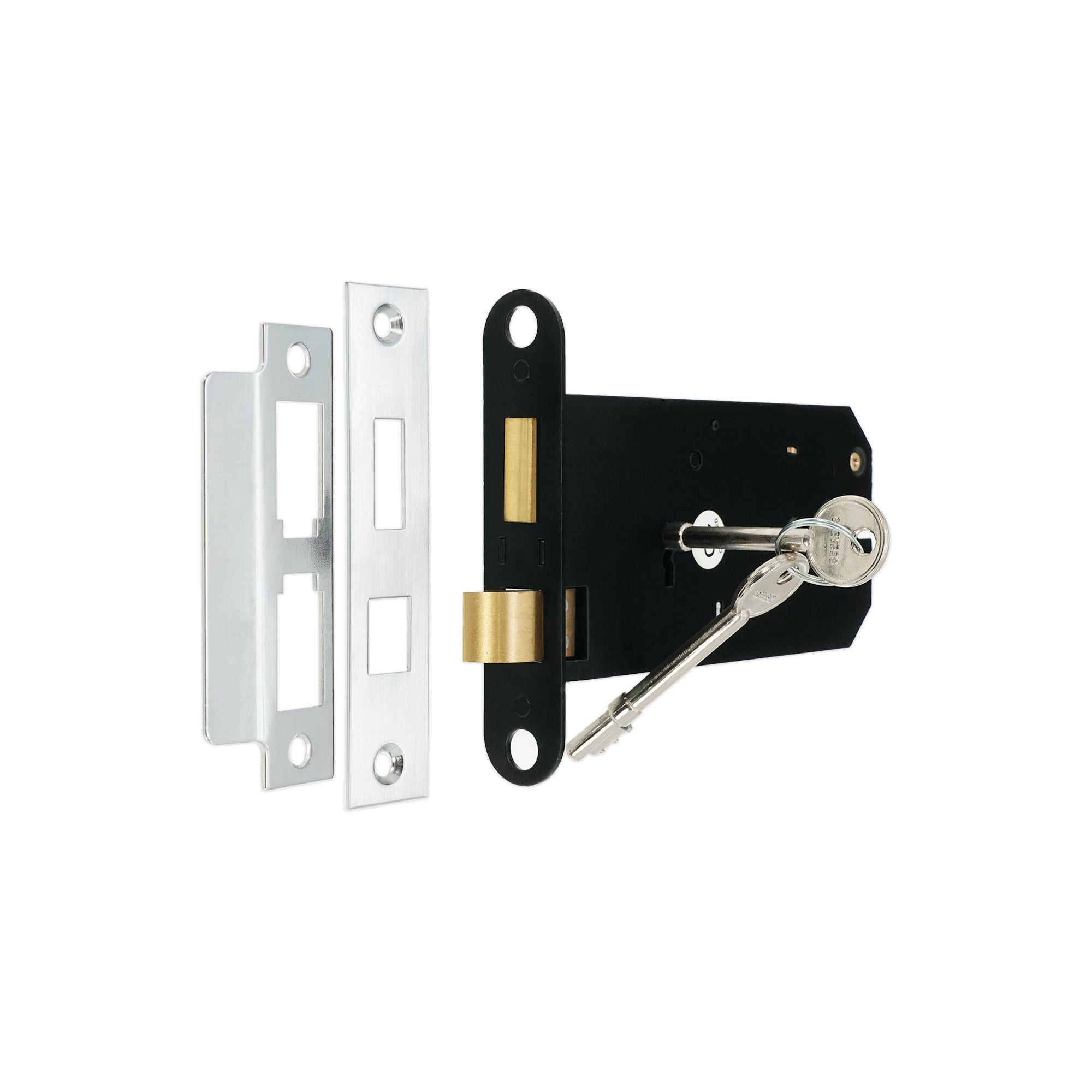 3 Lever Horizontal Sash Lock 6" Polished Chrome