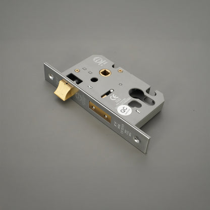 2.5" CE Euro Profile Mortice Sash Lock - Nickel Plated