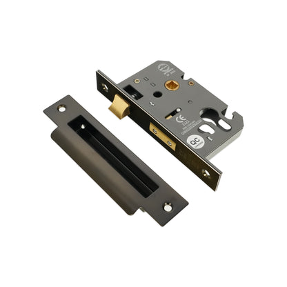 3" CE Euro Profile Mortice Sash Lock - Aged Bronze