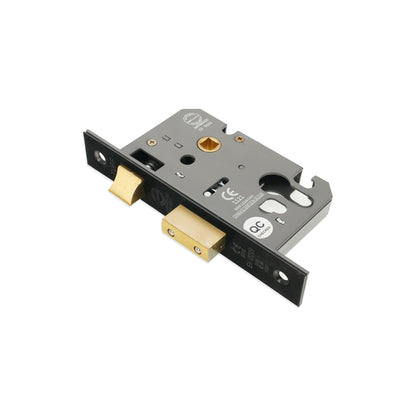 3" CE Euro Profile Mortice Sash Lock - Matt Black