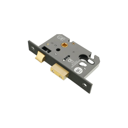 3" CE Euro Profile Mortice Sash Lock - Gunmetal Grey