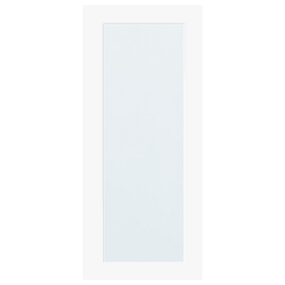 White prefinished Laminate 1 Light Glazed Internal door PM Mendes