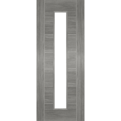 Laminate Grey Corsica 1 Light Fire Door