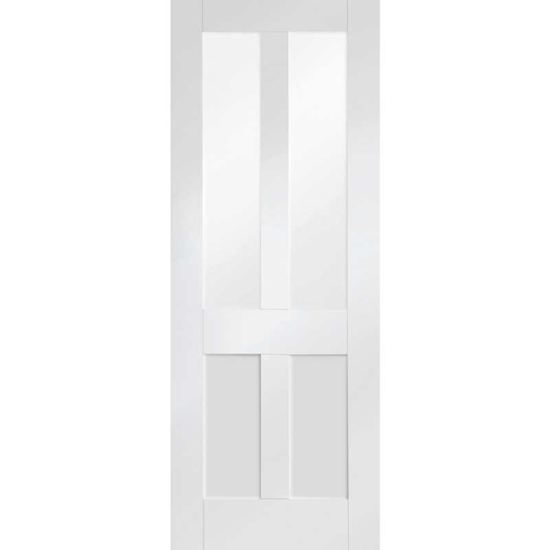 Malton White Primed  Shaker with Clear Glaze Internal Door
