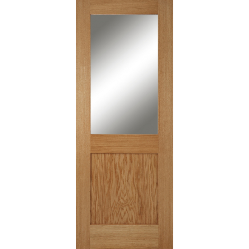 Marlborough Oak 1 Panel 1 Light Glazed