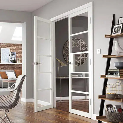 Metro White Clear Glass