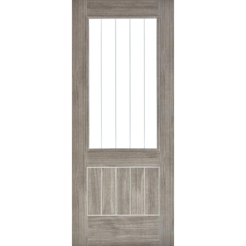 Mexicano Laminate Glazed Pre-finished Light Grey Laminate