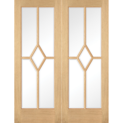 Oak Reims Glazed Pair
