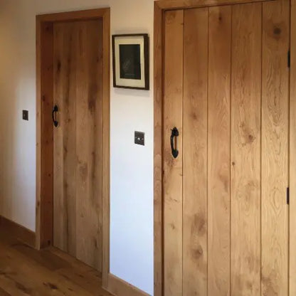 Unfinished Rustic Oak Ledged Internal Door