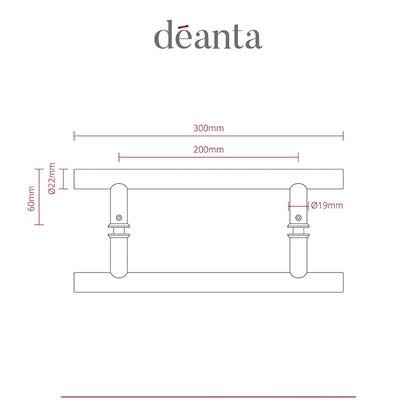 Guardsman Pull Handle Satin Steel 22mmØ