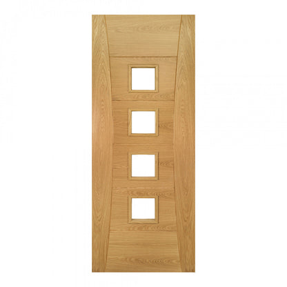 Pamplona Prefinished Oak Glazed internal door deanta