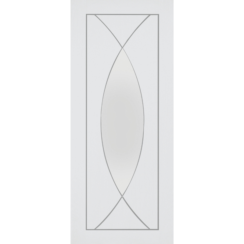 Pesaro Internal White Primed with Clear Glass