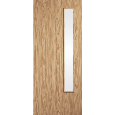 Pre-finished Oak Flush 20G Fire Door