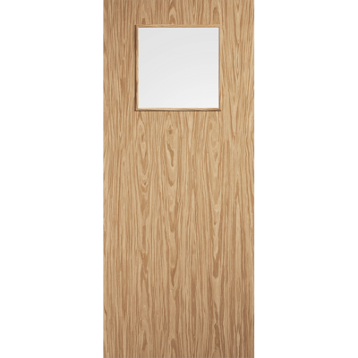Pre-finished Oak Flush 1G Fire Door