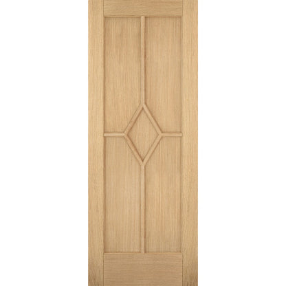 Reims 5P Pre-finished Oak Fire Door