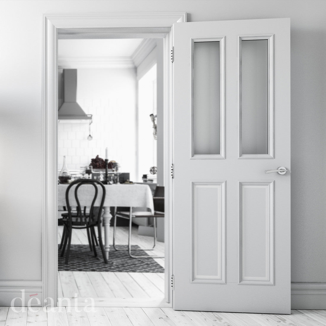 Rochester White Primed Glazed Internal Door
