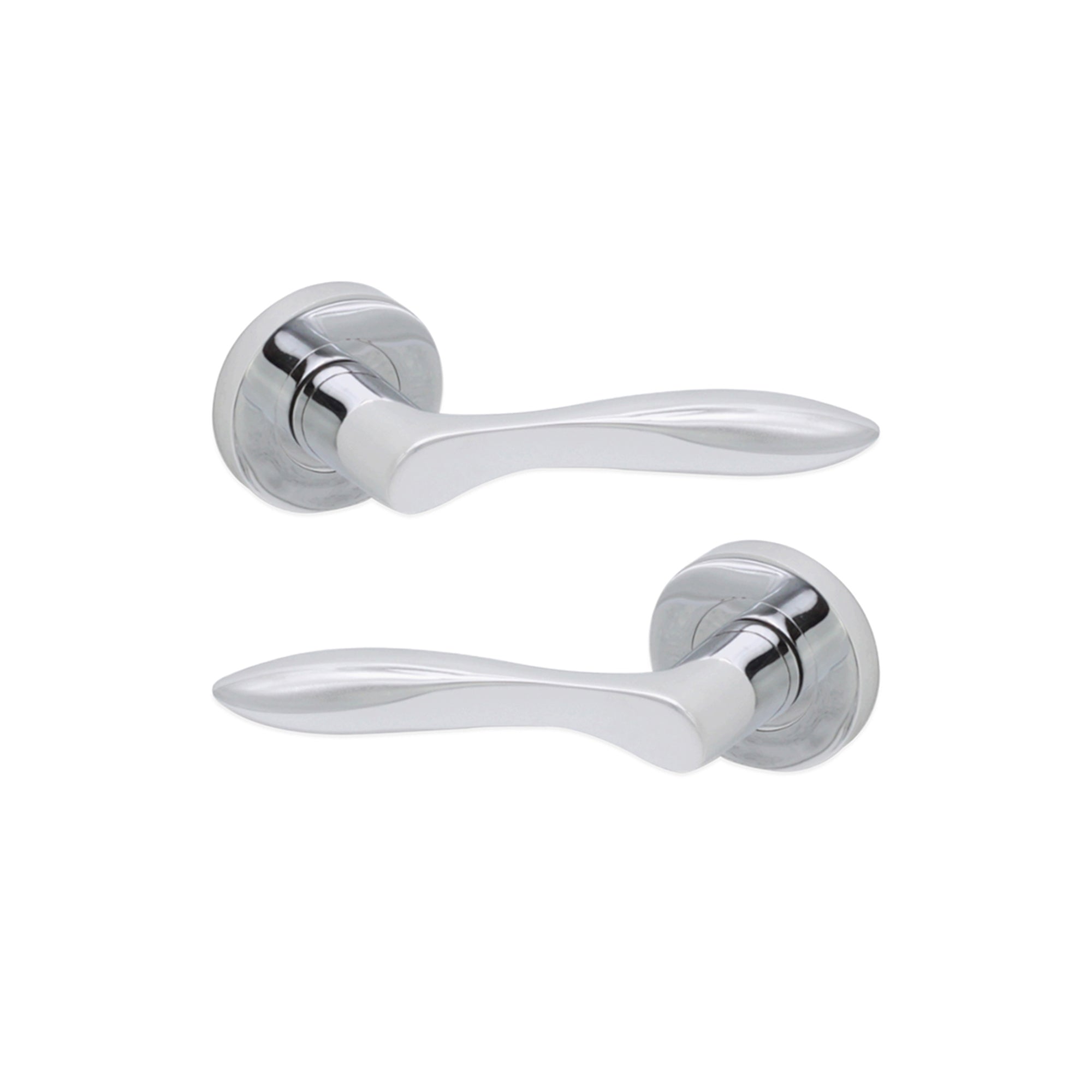 Pearle Lever Door Handle Polished Chrome