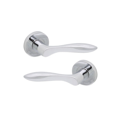 Pearle Lever Door Handle Polished Chrome