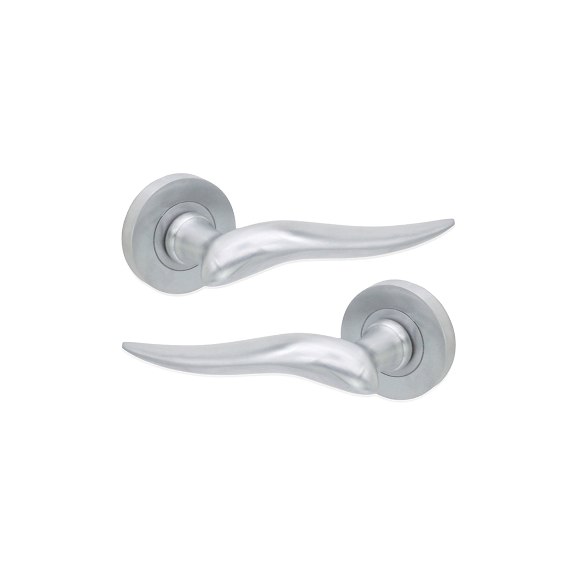 Flavia Lever Door Handle Satin Chrome