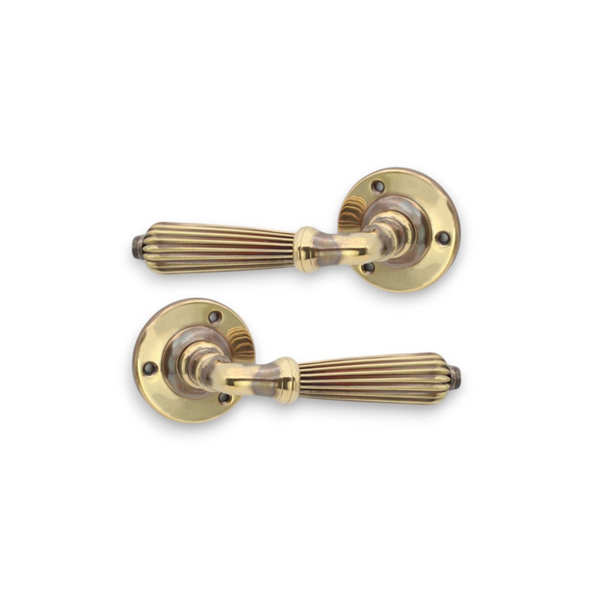 Regency Lever Door Handle Aged Brass