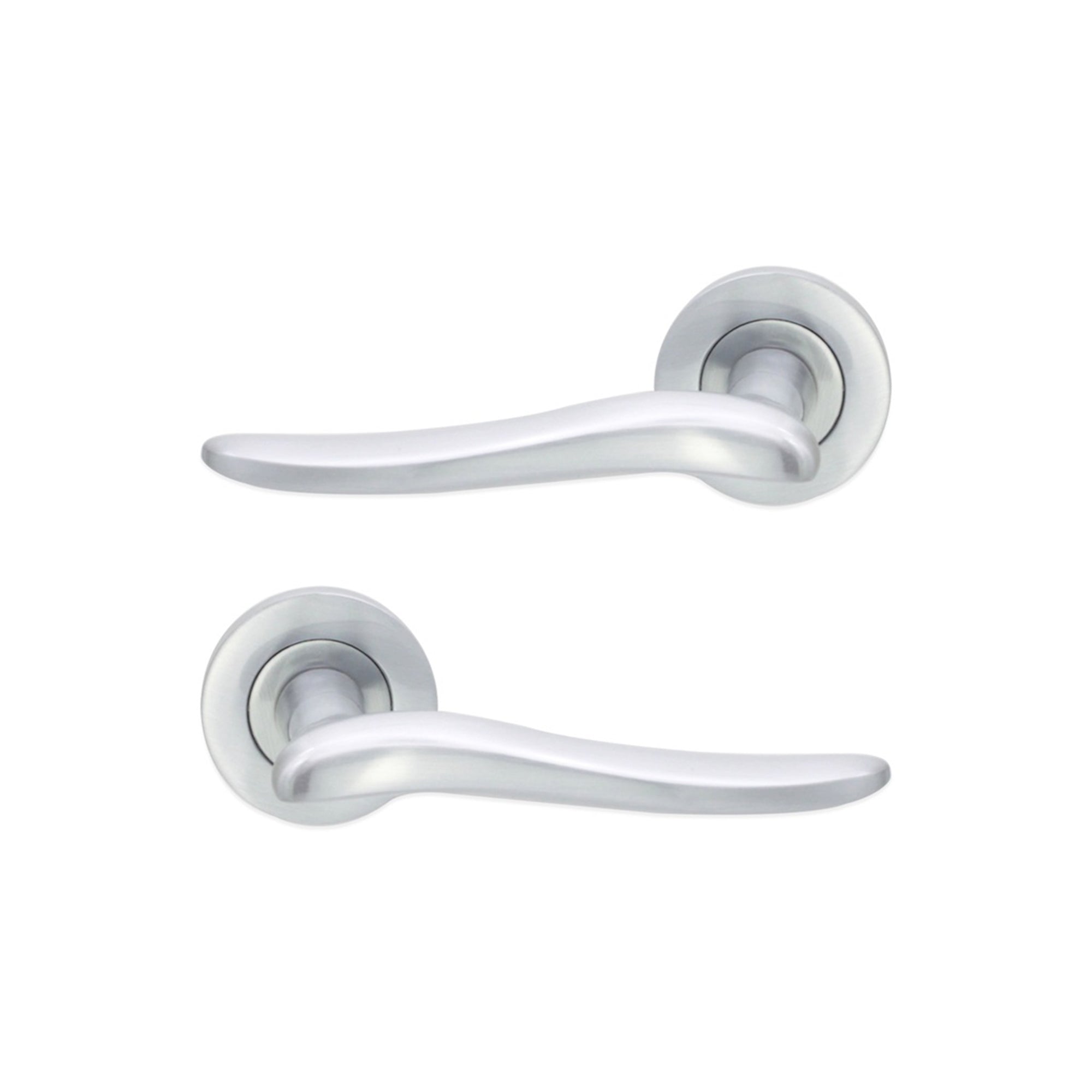Senza Lever Door Handle Satin Chrome