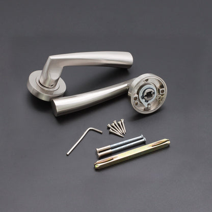 Leygo Lever Door Handle Satin Nickel